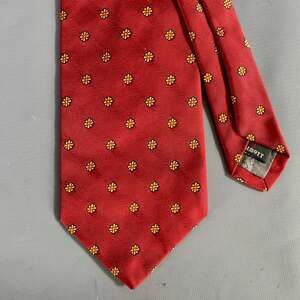 ROBERT TALBOTT Burgundy Navy gold Floral Silk Tie